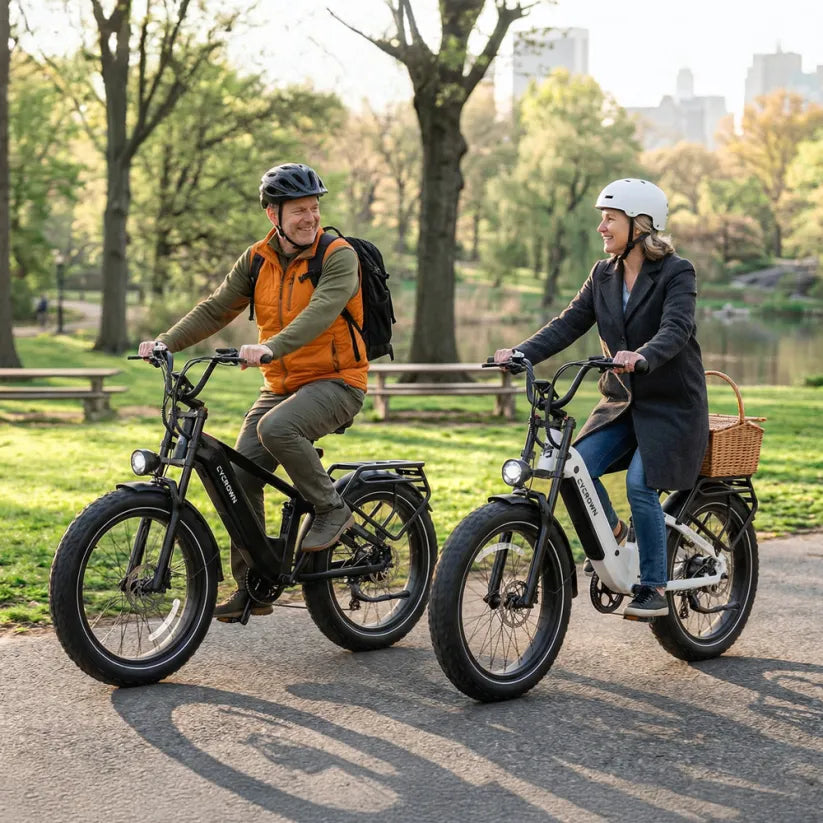 CYCROWN Roma all-terrain ebike rear detail view