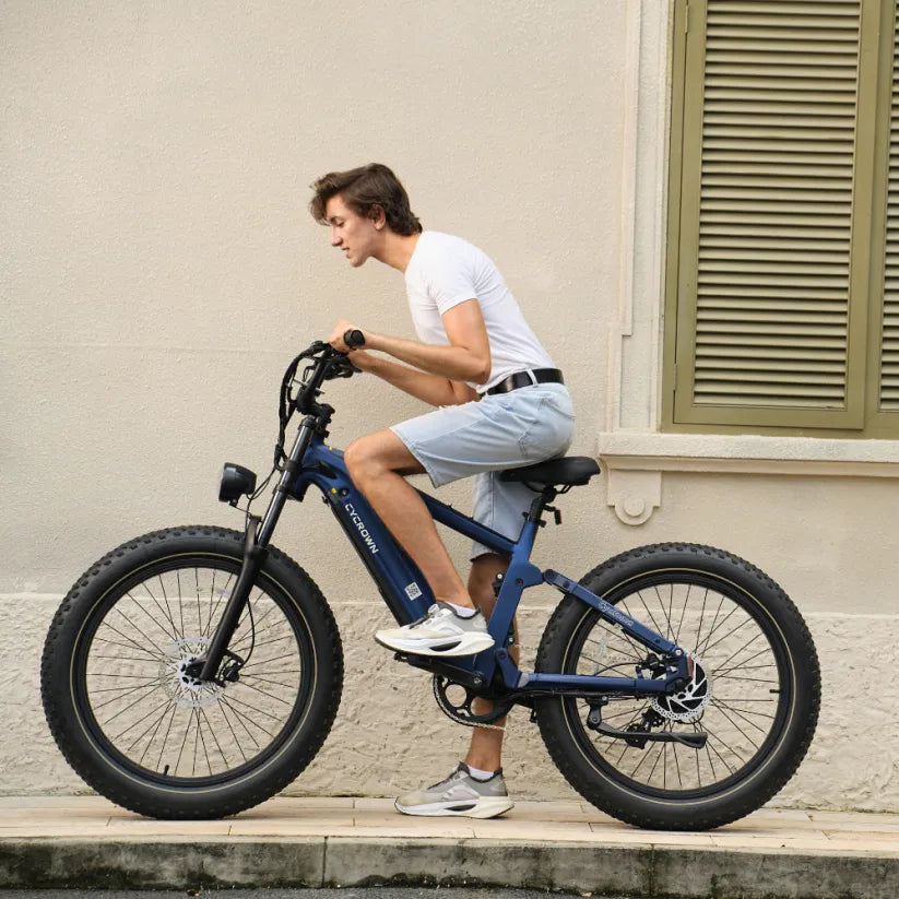 CYCROWN Roma all-terrain ebike riding view