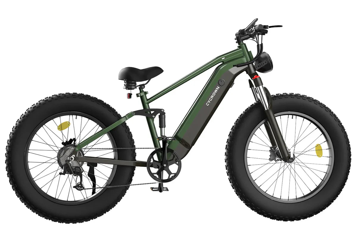 Cycrown Ultra Electric Bike riding view