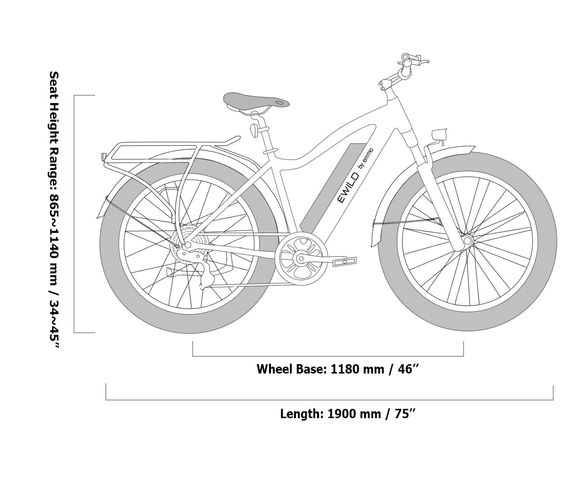 EMMO E-Wild Sport - Fat Tire E-Bike-Traction-Street Rides