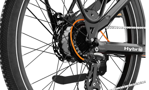 Heybike Hybrid electric bike Canada lifestyle detail