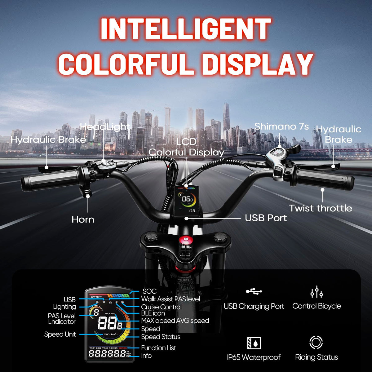 View of Eahora Luna electric bike drivetrain view