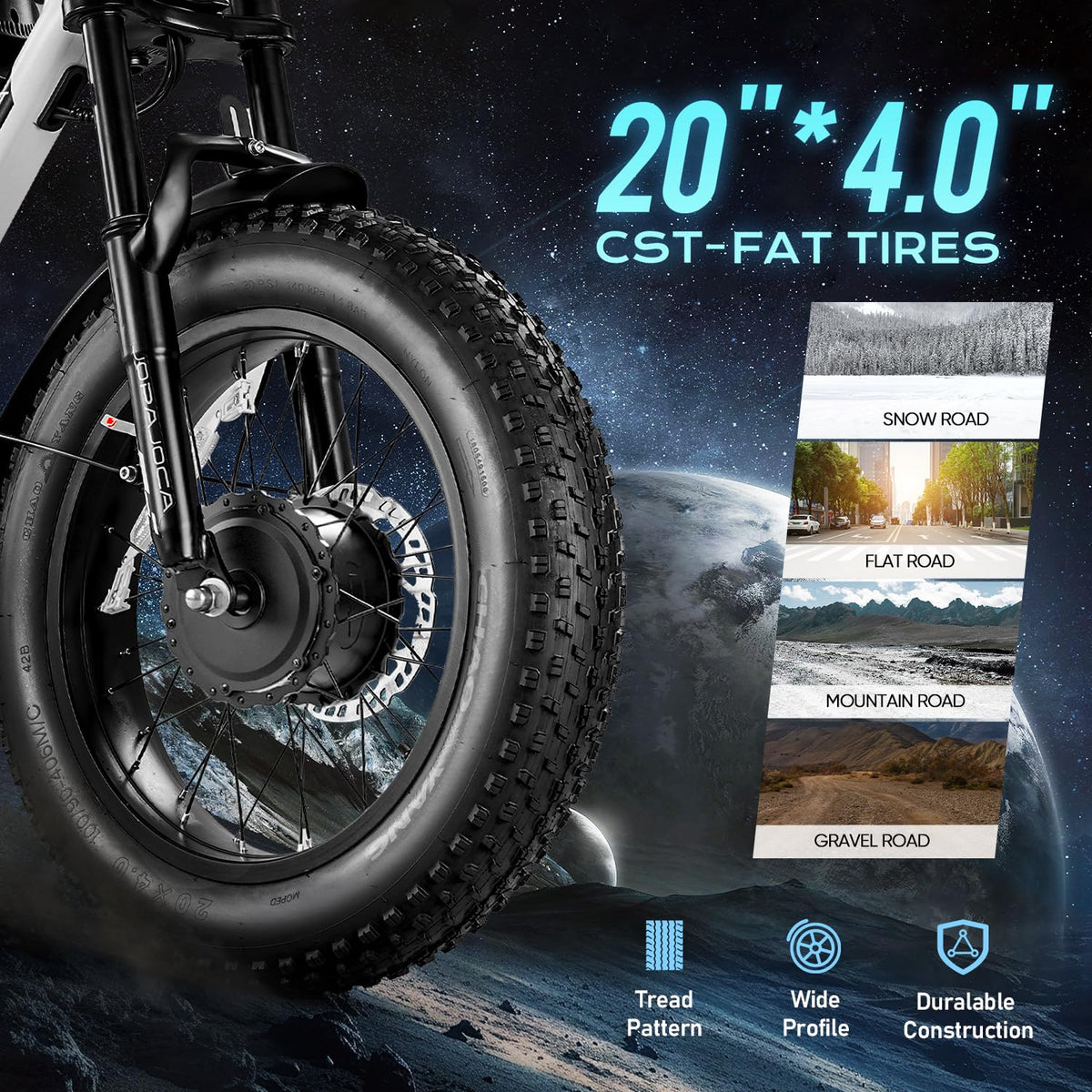 Eahora Luna electric bike showing parking stance
