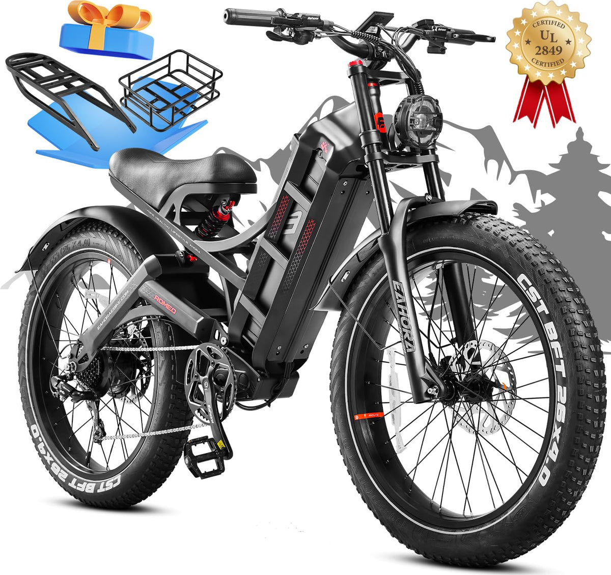 Eahora Romeo Pro 1200W front three-quarter view