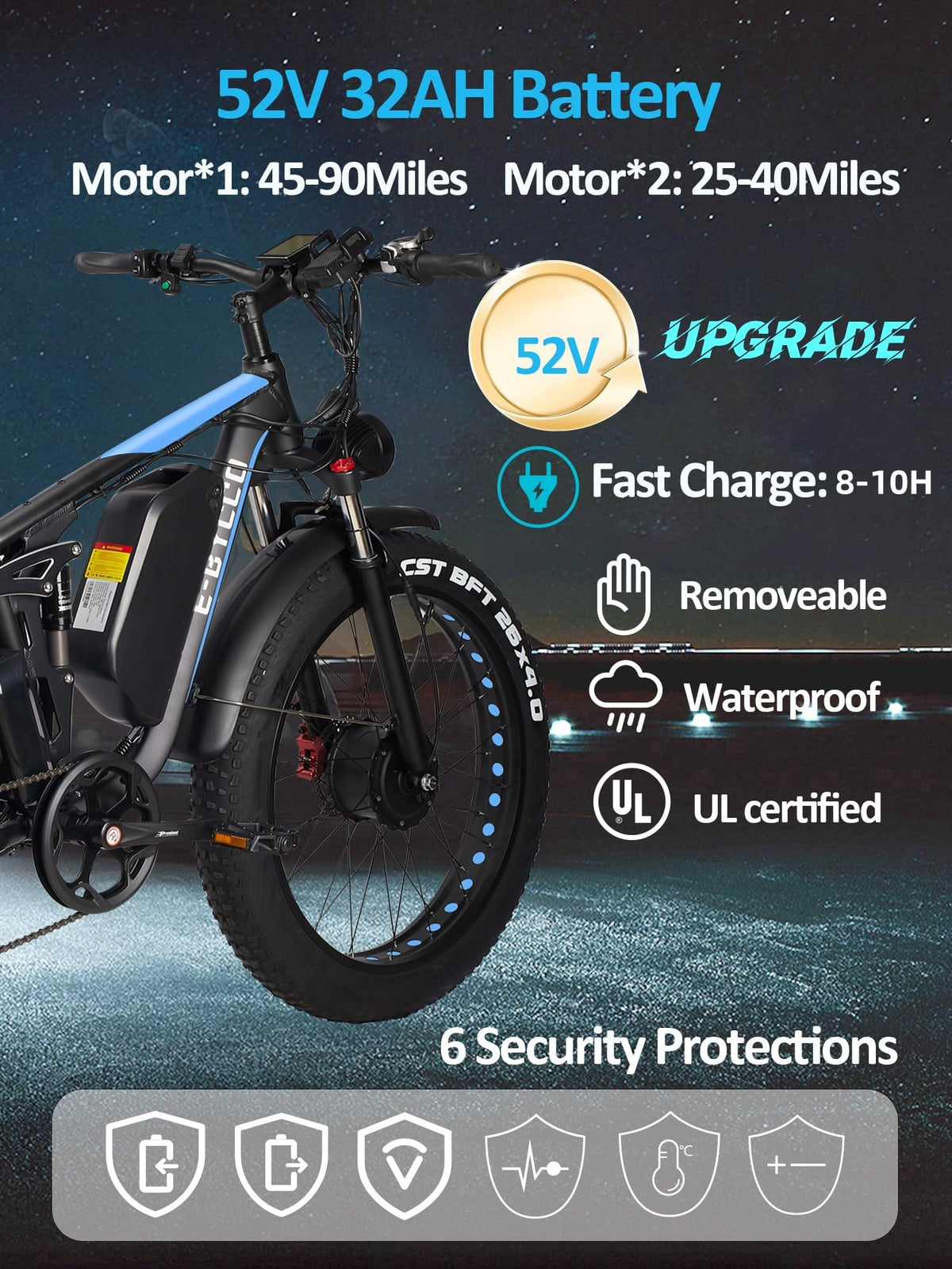 Ecocogy EB7PRO rear wheel detail