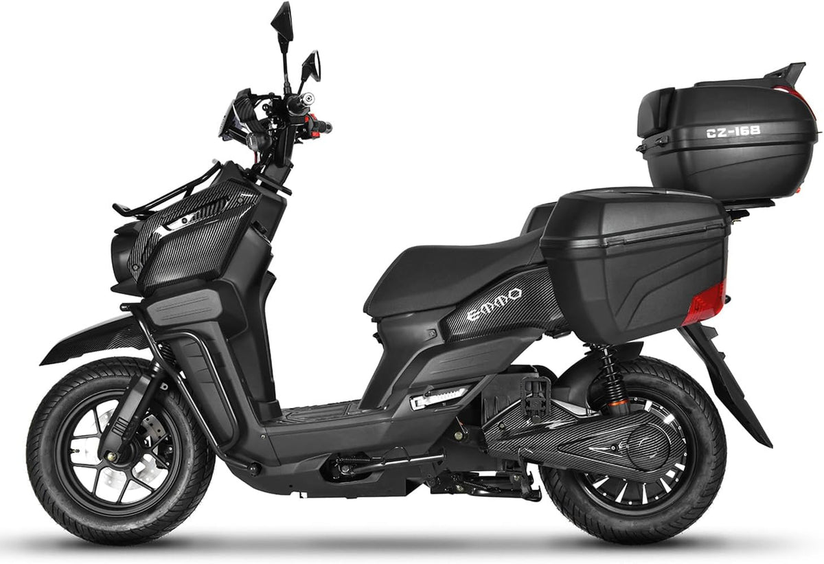 EMMO NOK electric moped Canada carbon gloss side view