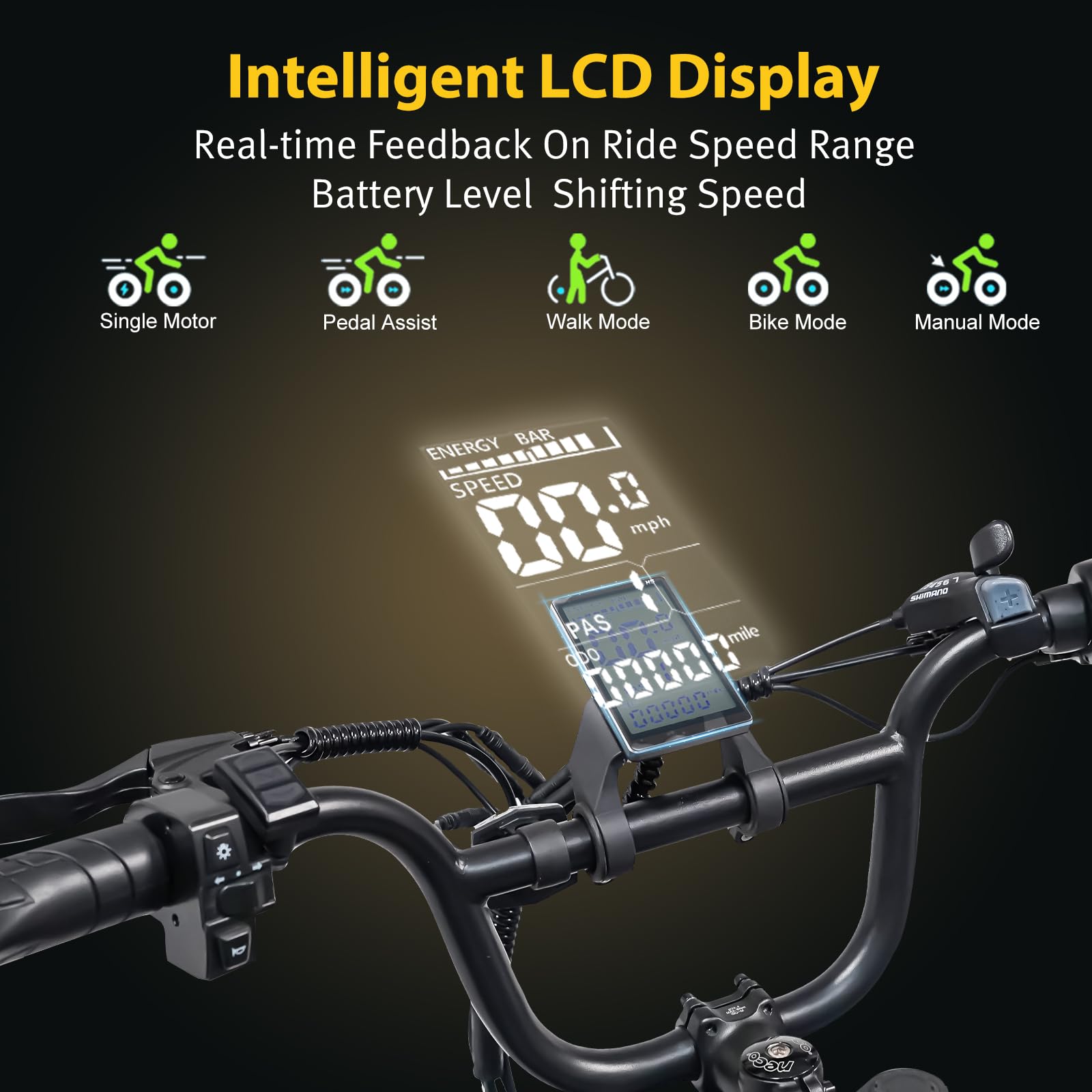 Erukeshu M7 electric bike Canada wheel detail