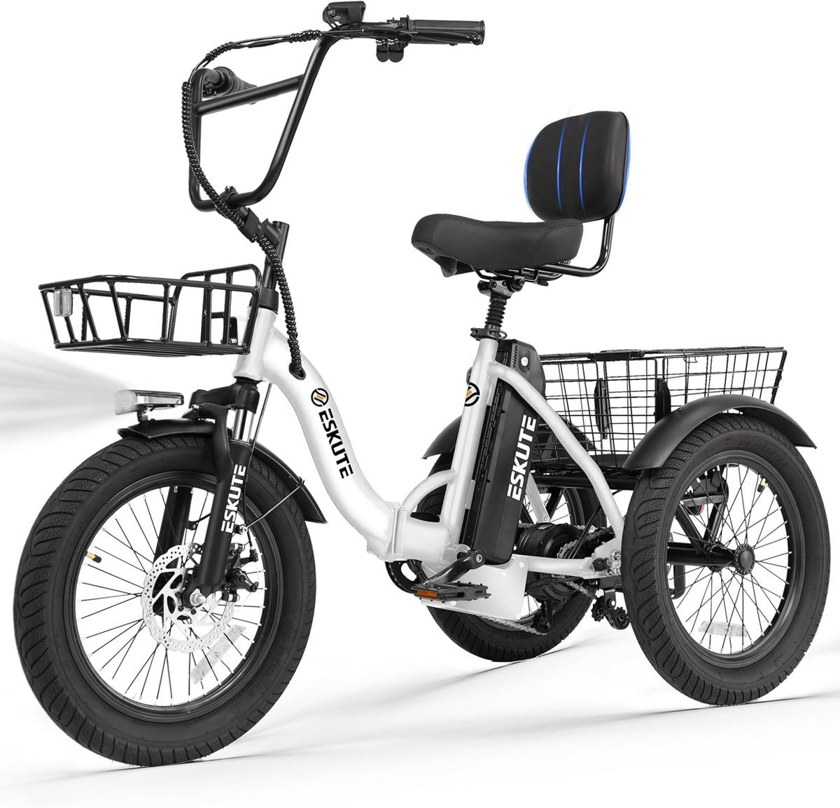 ESKUTE adults electric trike battery hatch detail