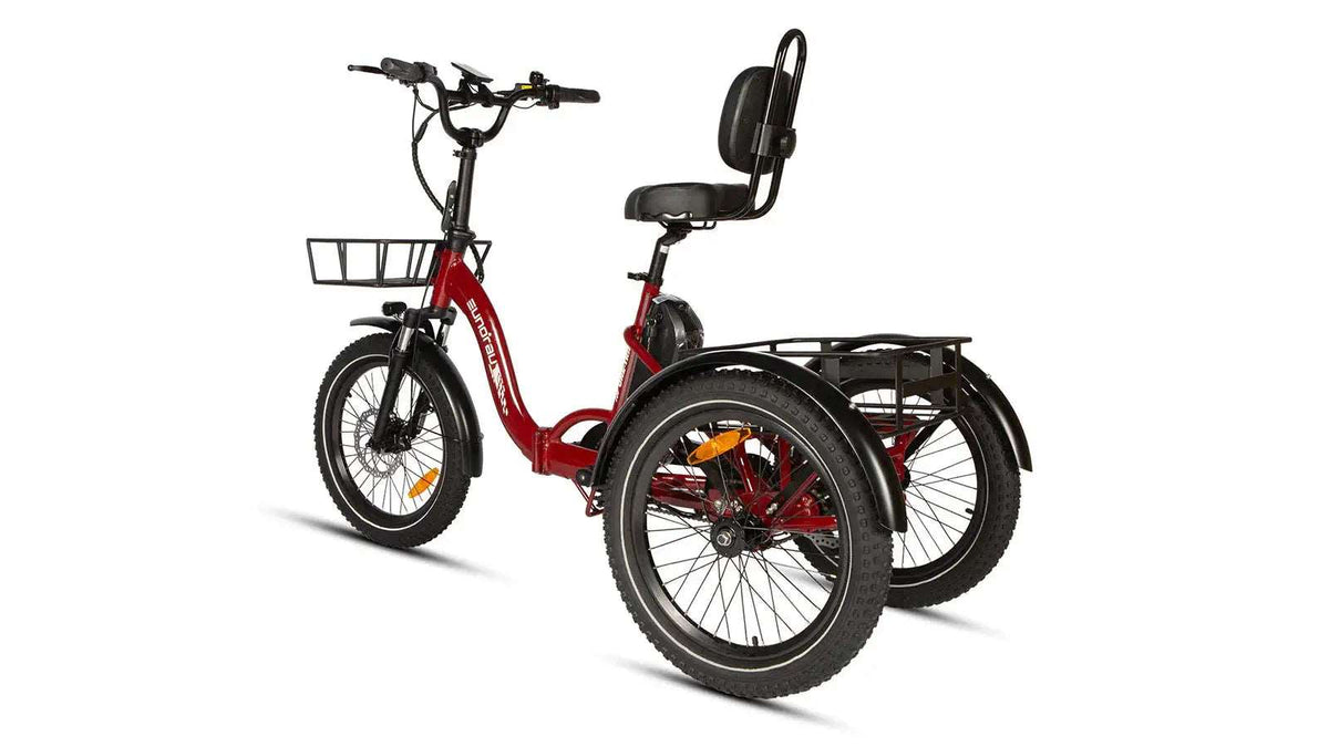 Studio angle of the Eunorau One-Trike electric tricycle
