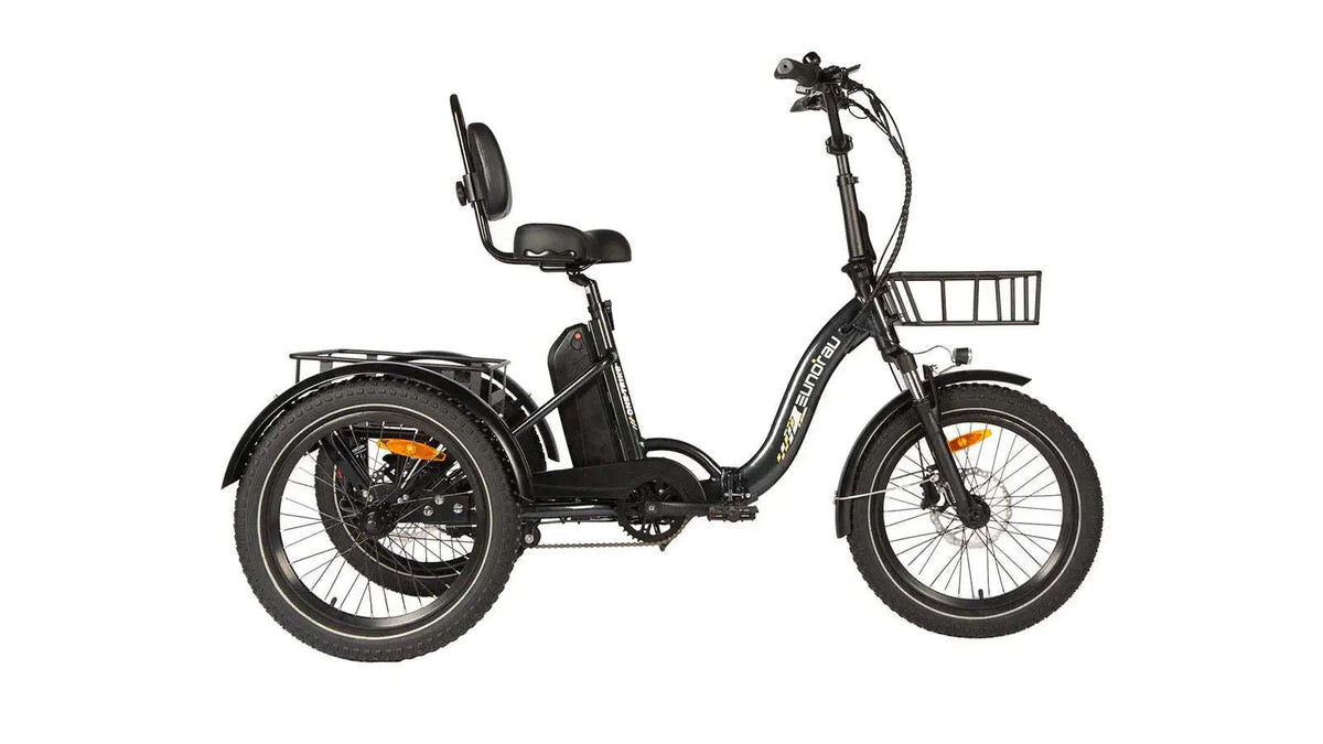 Eunorau One-Trike electric tricycle front three-quarter view