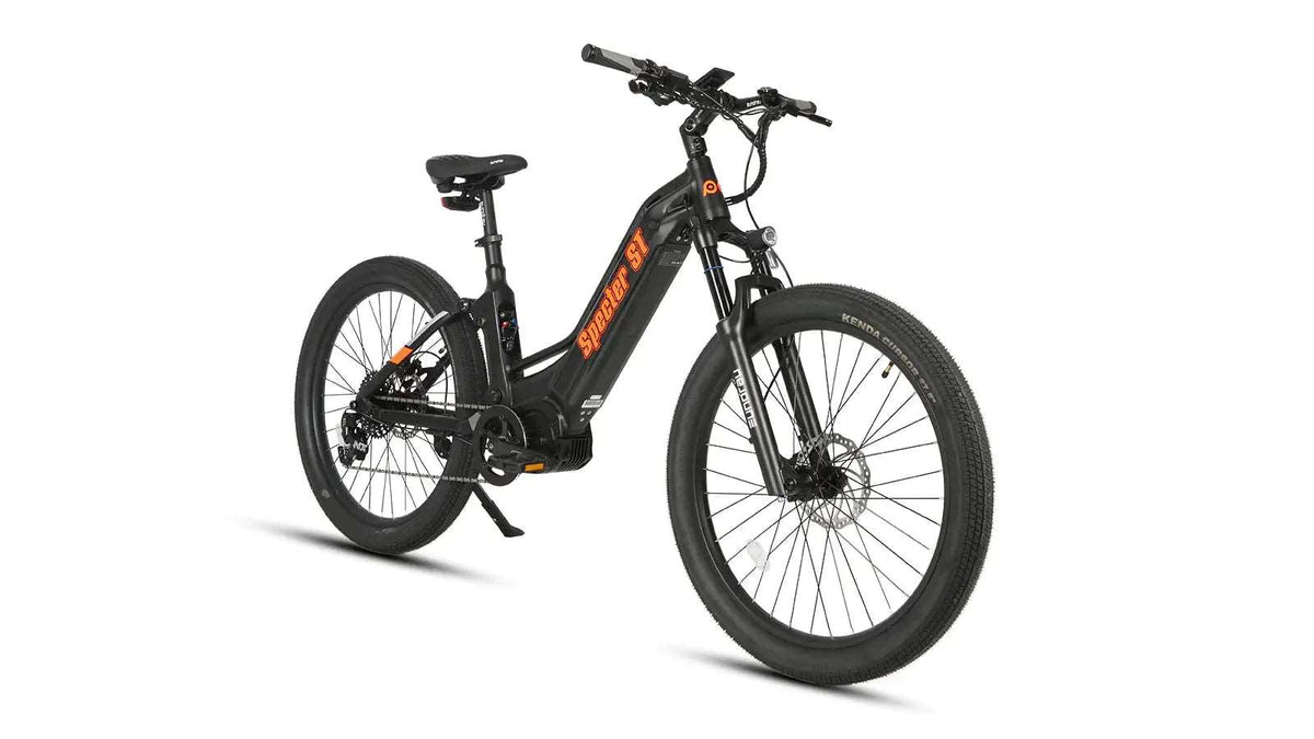 Another angle of the Eunorau Specter ST 2024 black frame