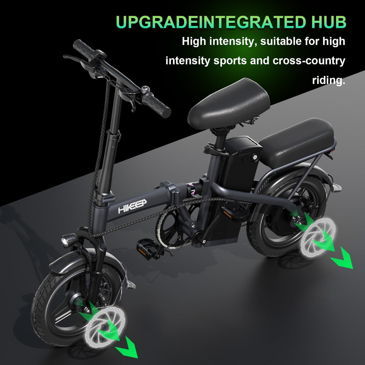 GLOBALKEEP 14-inch folding electric bike Canada street scene