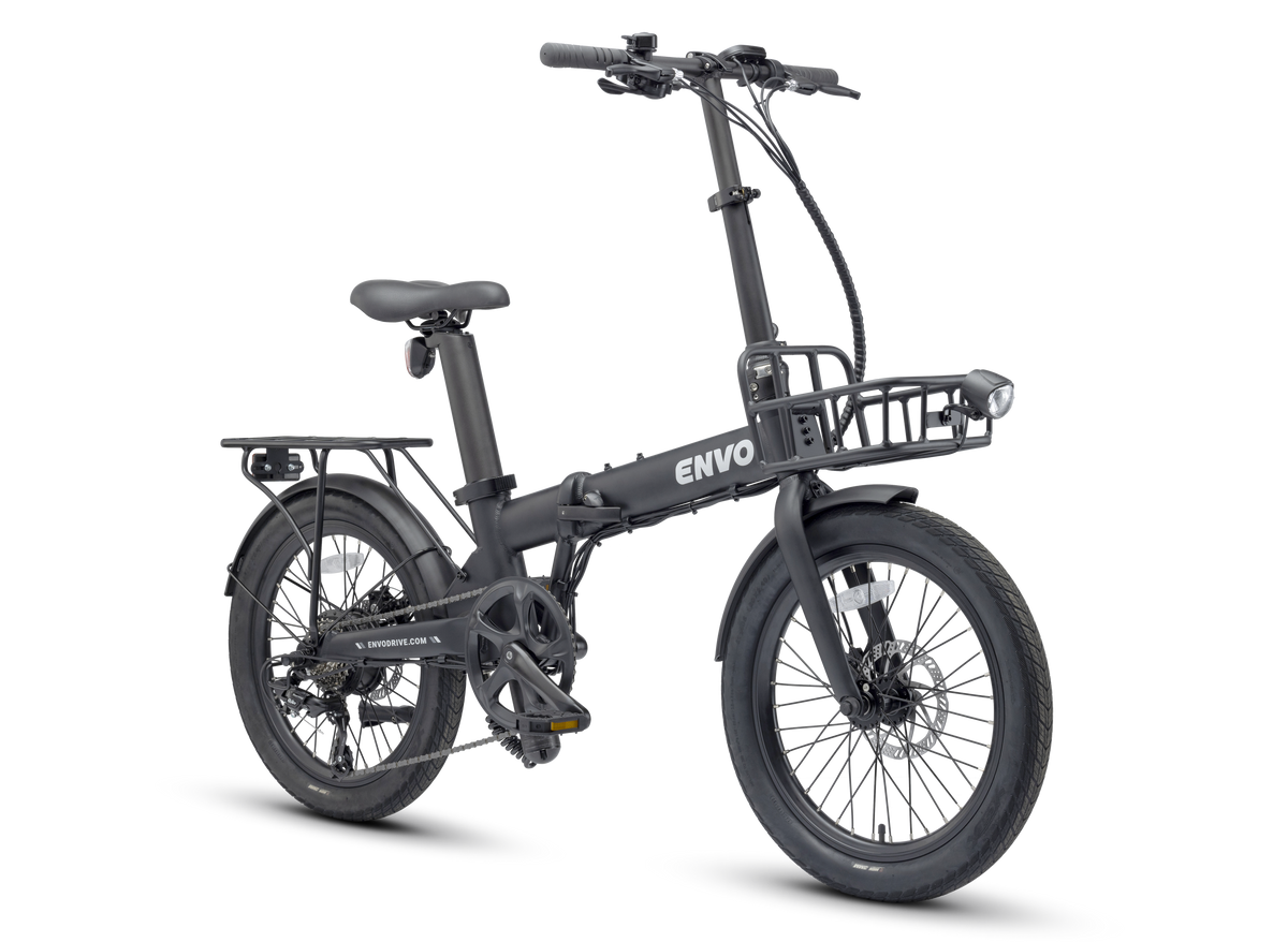 ENVO Lynx 20 electric bike, right side view with racks