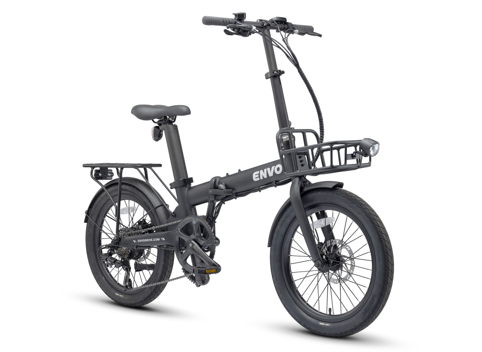 ENVO Lynx 20 electric bike, right side view with racks