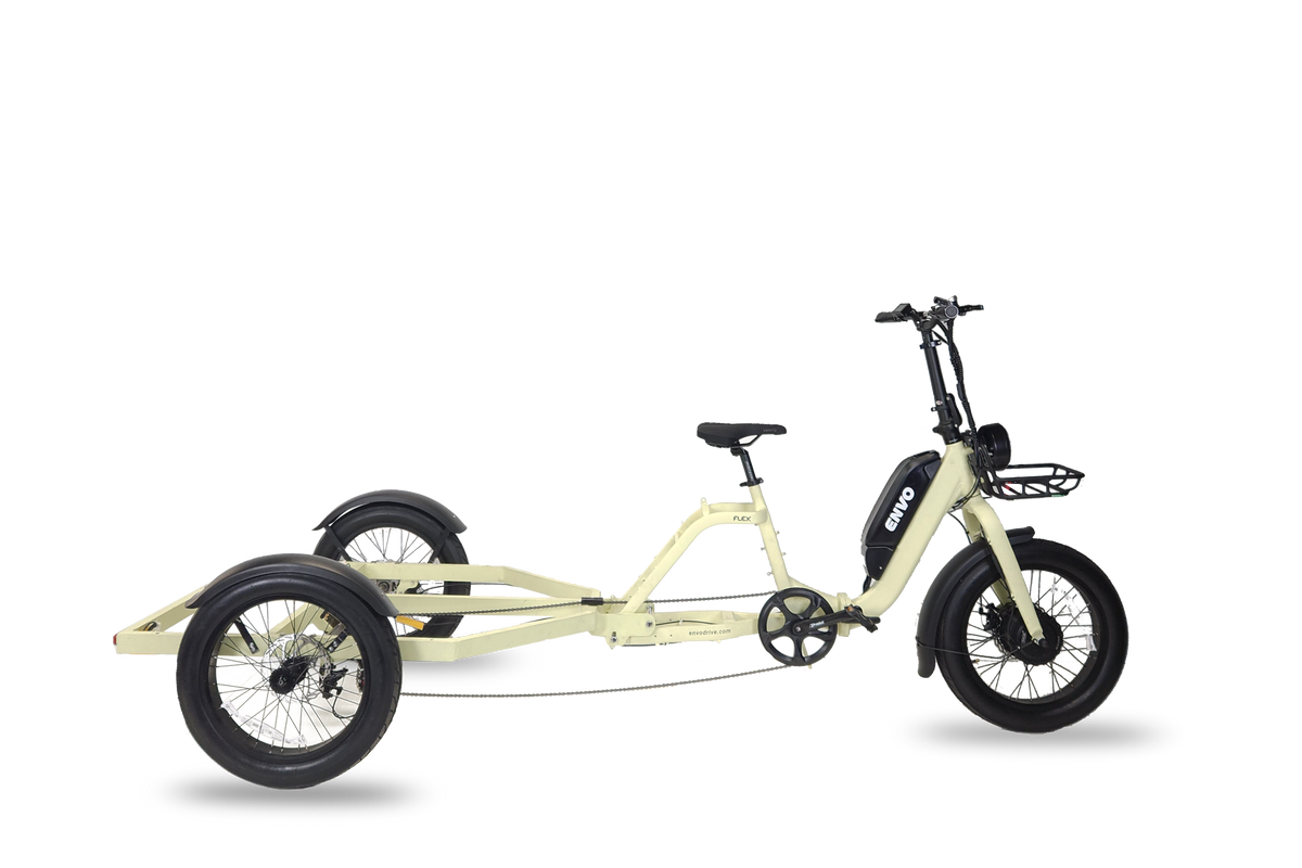 ENVO Cargo Trike side view with foldable aluminum frame