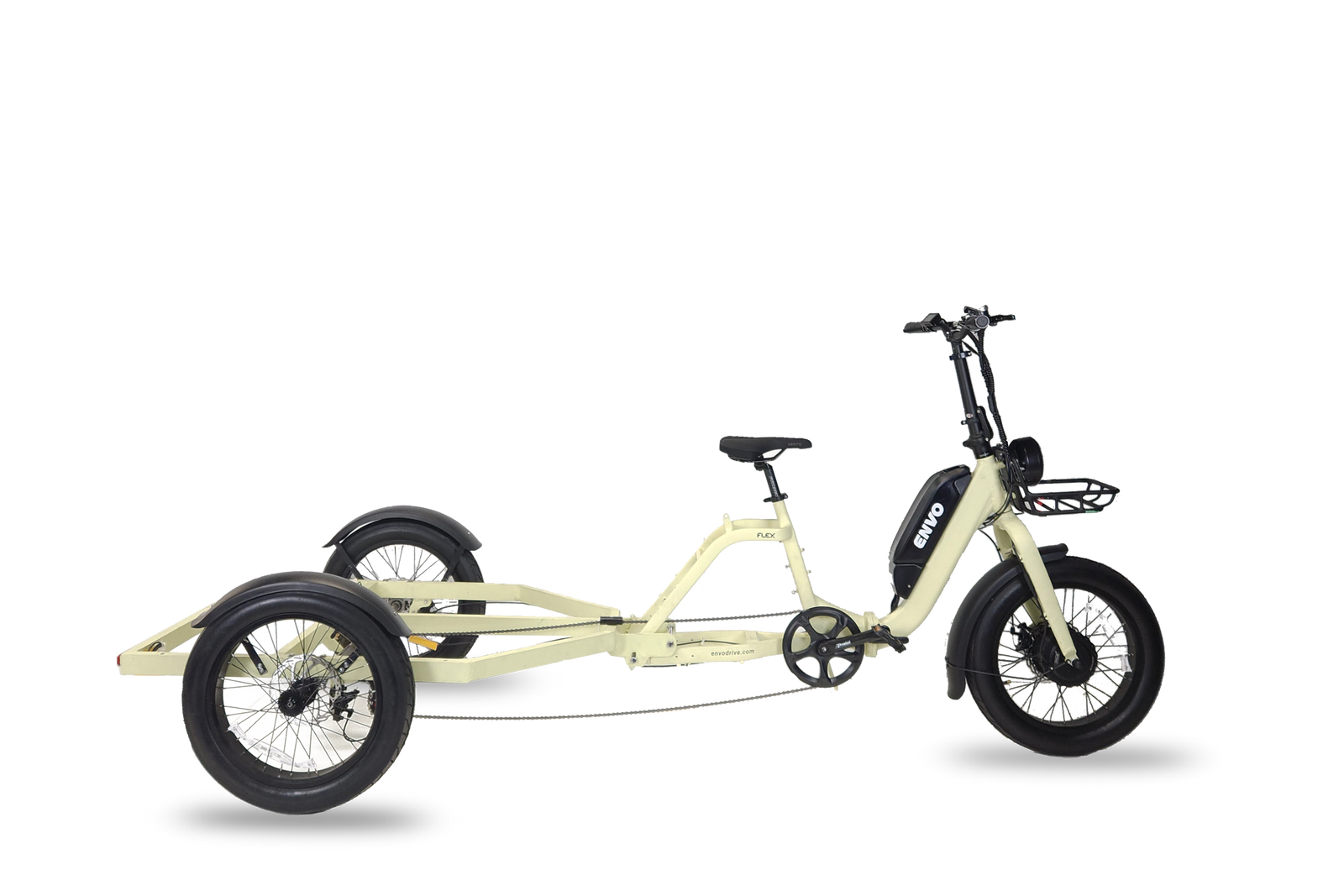 ENVO Cargo Trike side view with foldable aluminum frame