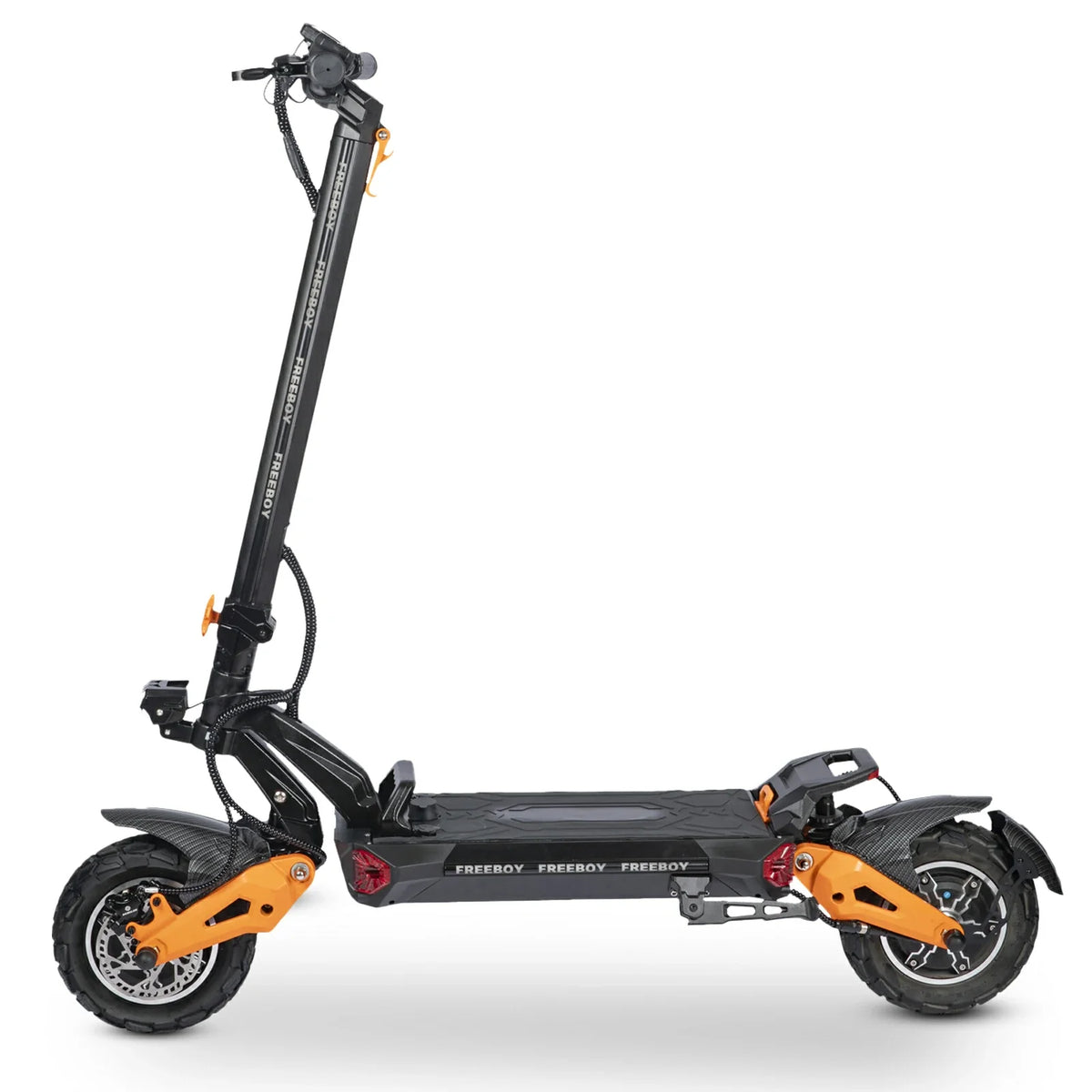 Freeboy H9 off-road scooter side stance
