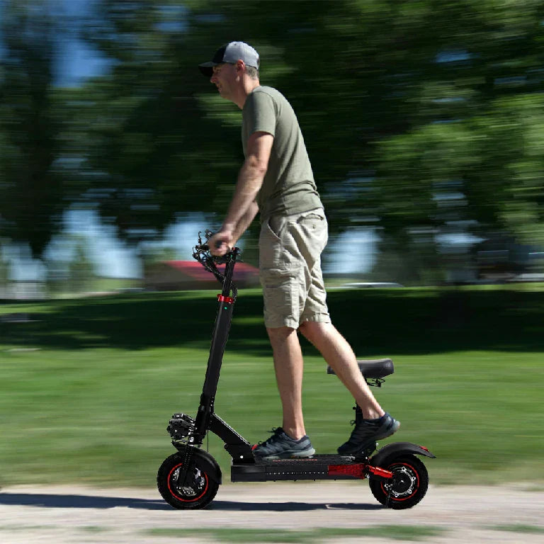 Freeboy J-01 seated commuter scooter setup