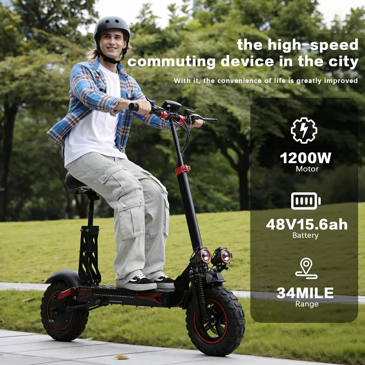 Freeboy J11 Plus dual suspension scooter main stance