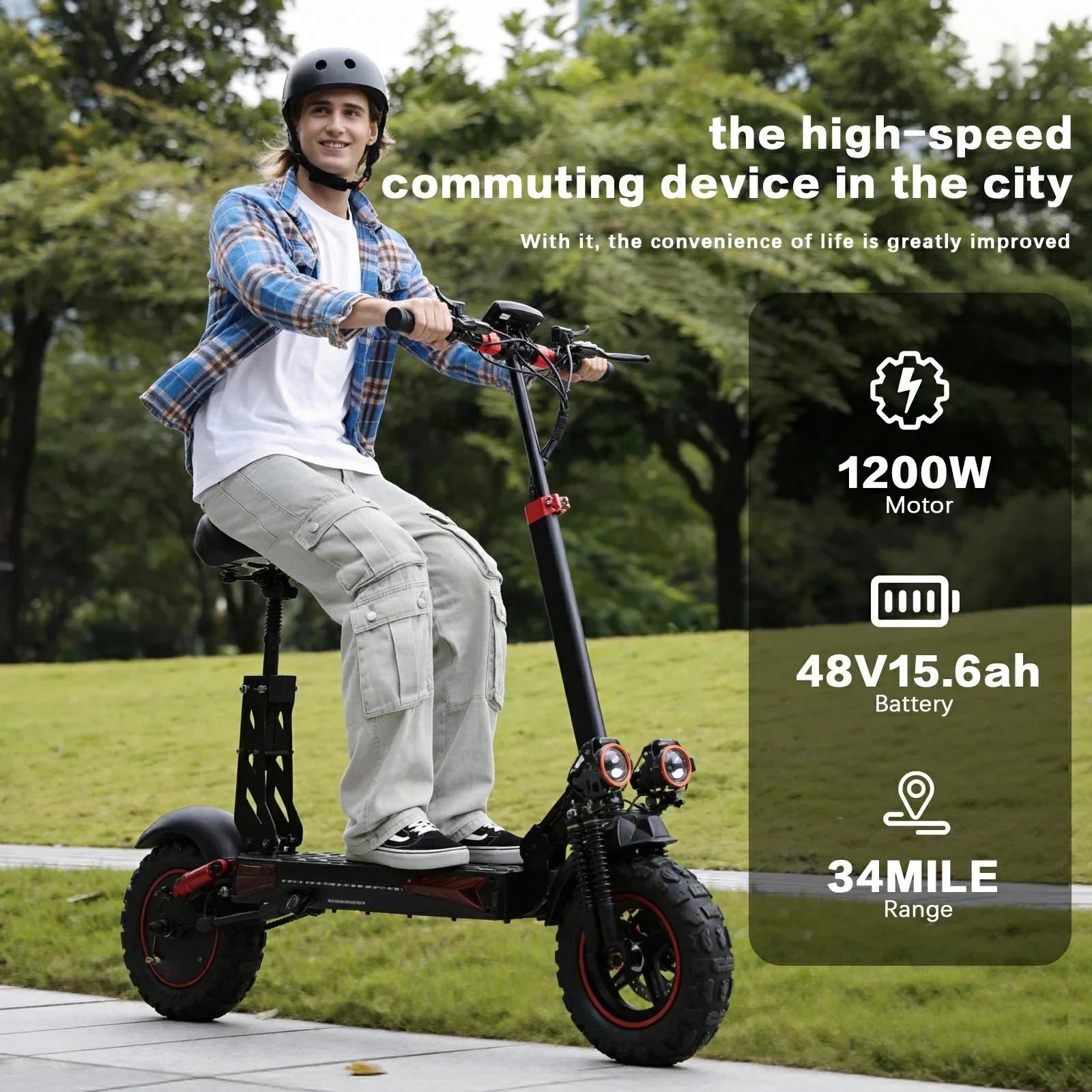 Freeboy J11 Plus dual suspension scooter main stance