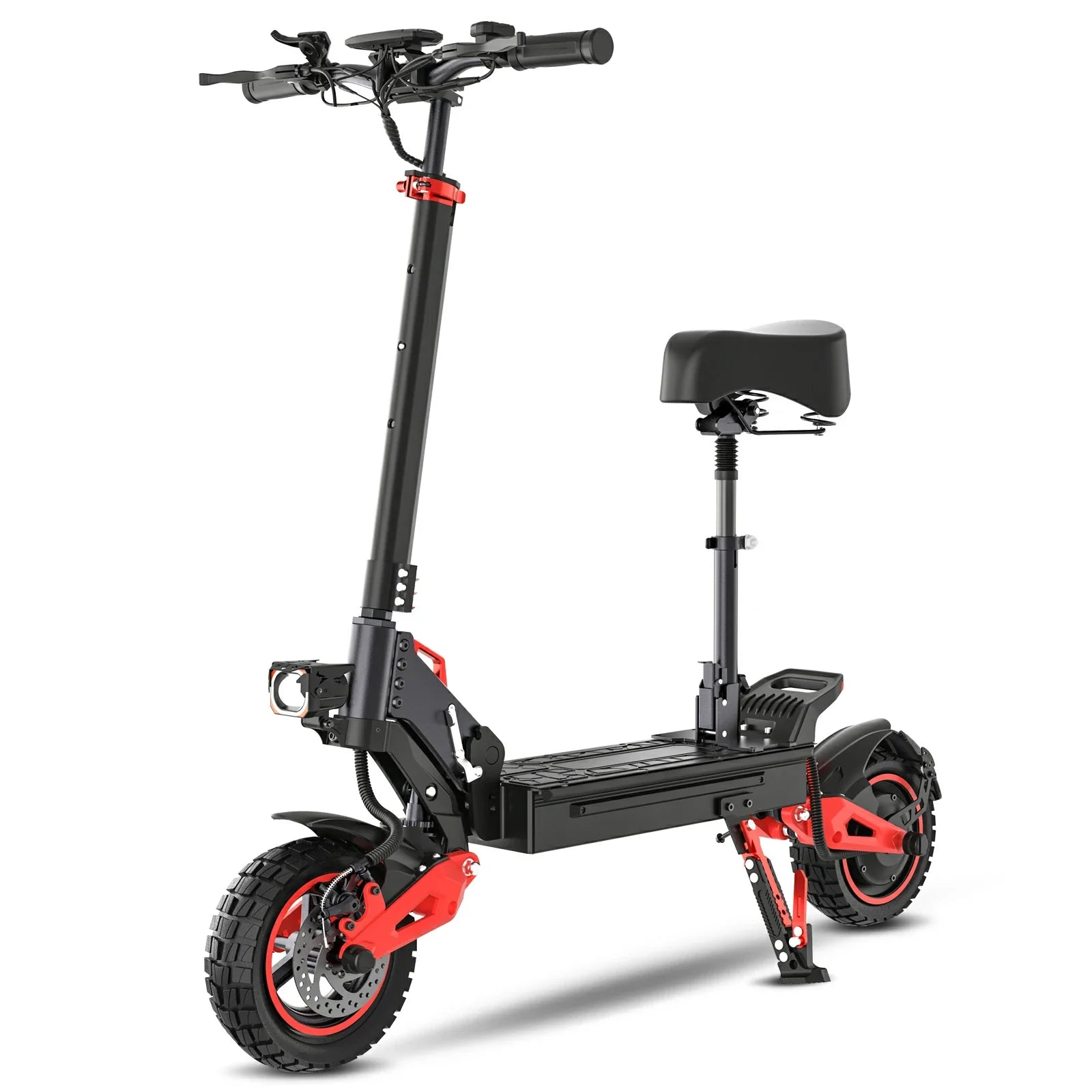 1600W motor housing on the J15 Max front wheel — dual motor setup delivers the power