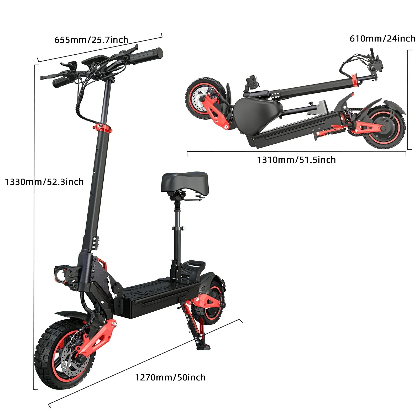 Seat height on the J15 Max — the saddle sits low enough for a comfortable planted foot position