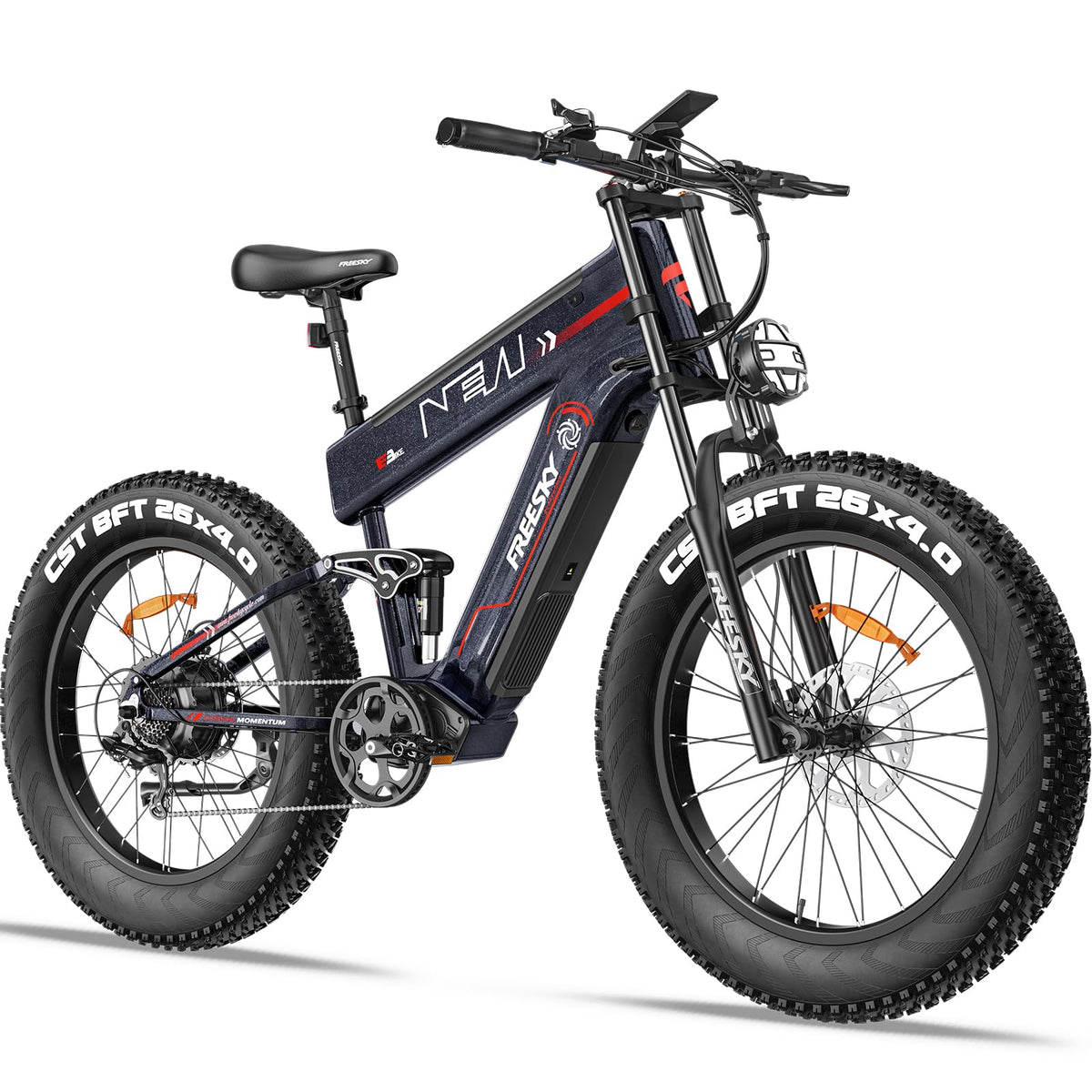 Blue FREESKY Alaska Electric fat tire e-bike