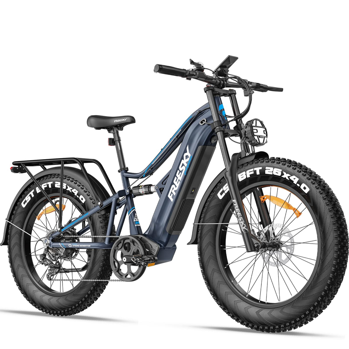 Side view of the FREESKY Swift Horse Pro fat tire e-bike