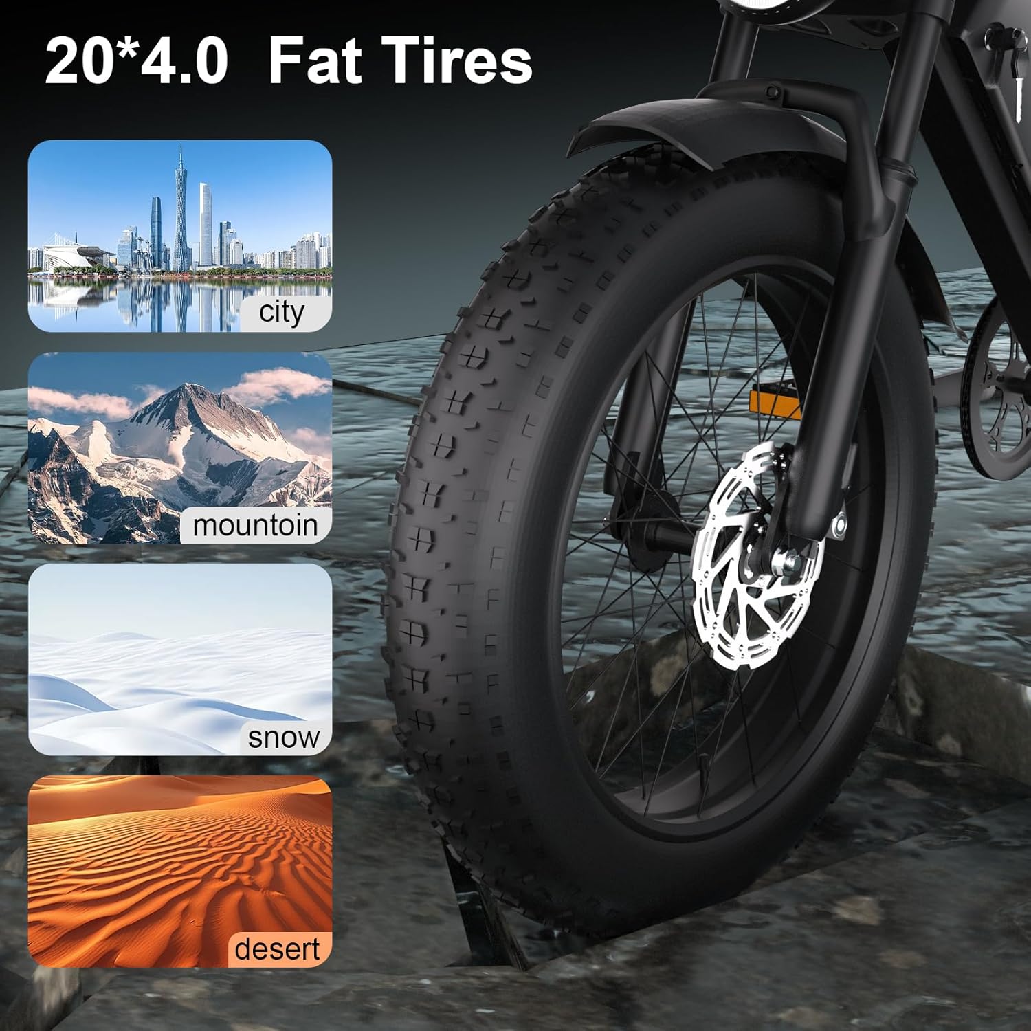 Funhang 1000W Peak e-bike feature graphic