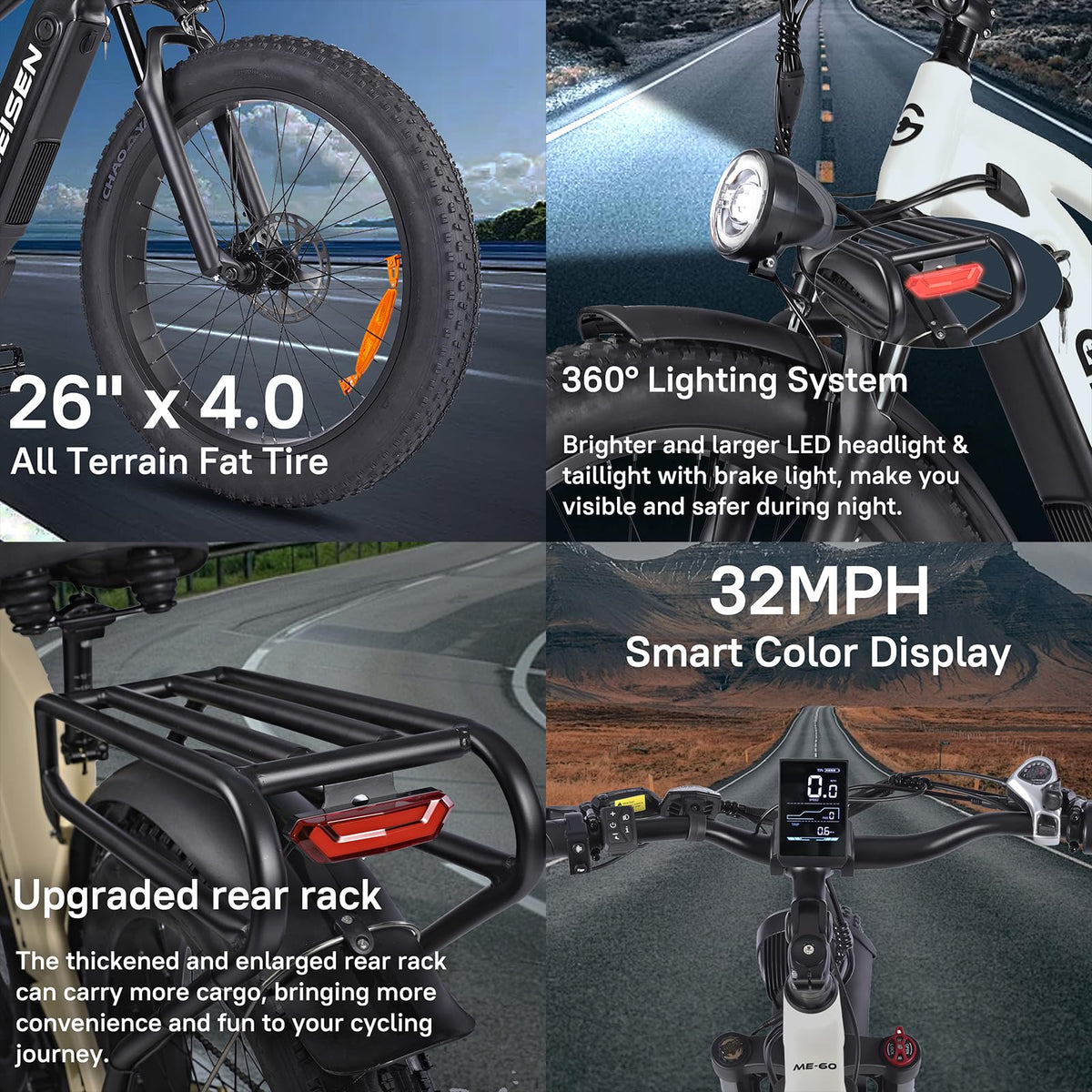 GELEISEN ME-60 Electric Bike Canada | Fat Tire E-Bike image 12