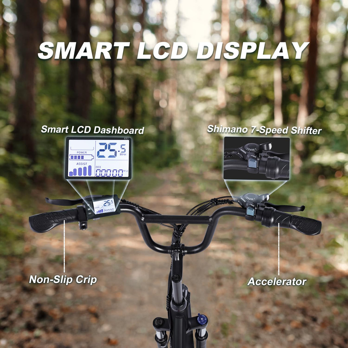 GELEISEN RP50 1000W Fat Tire E-Bike Canada image 16