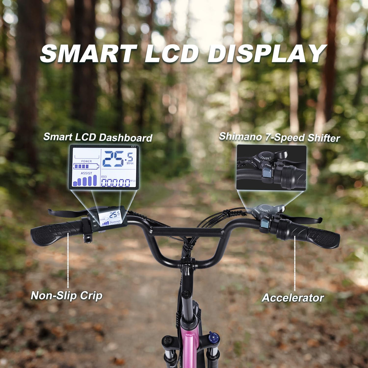 GELEISEN RP50 1000W Fat Tire E-Bike Canada image 32