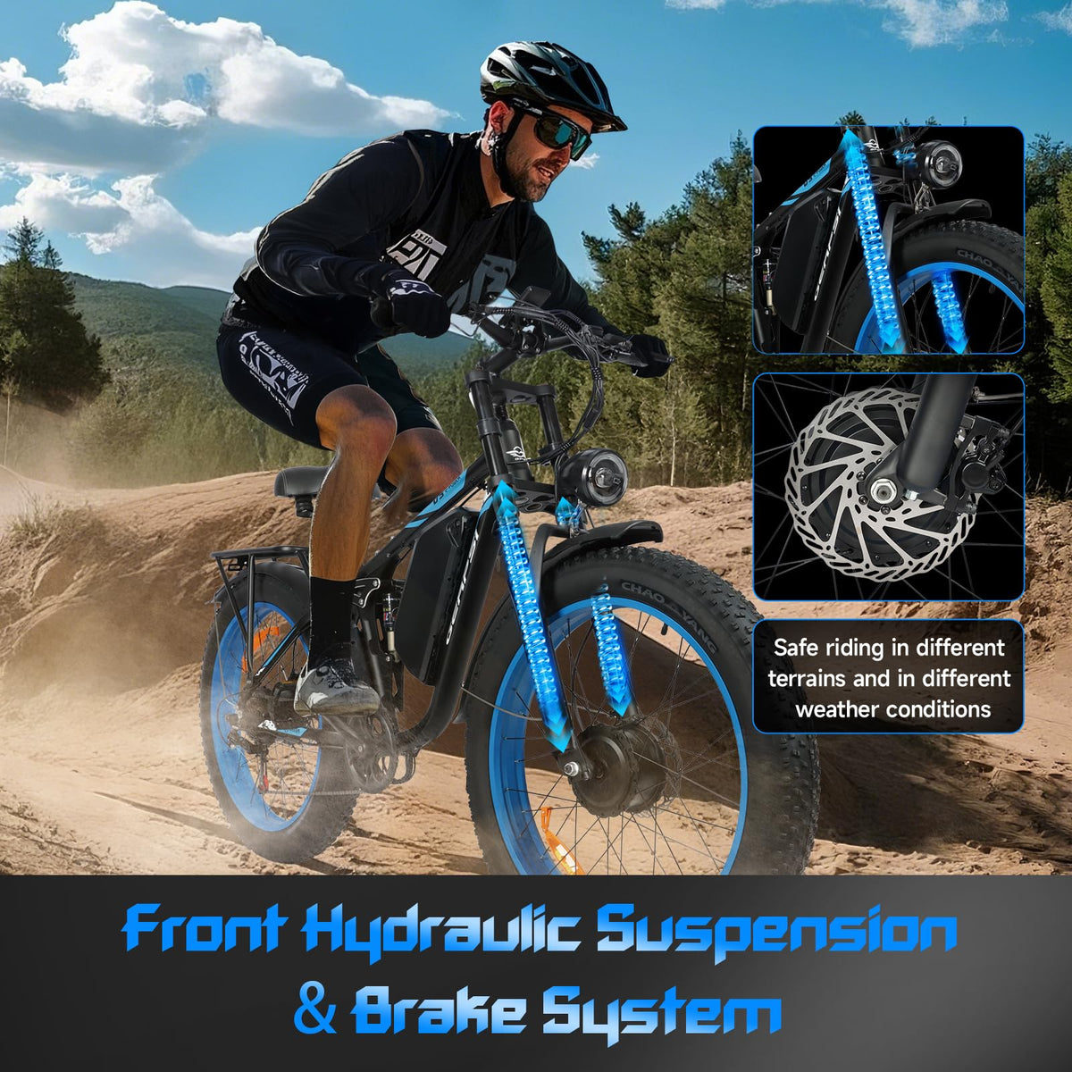 GERPSI dual motor ebike frame close-up
