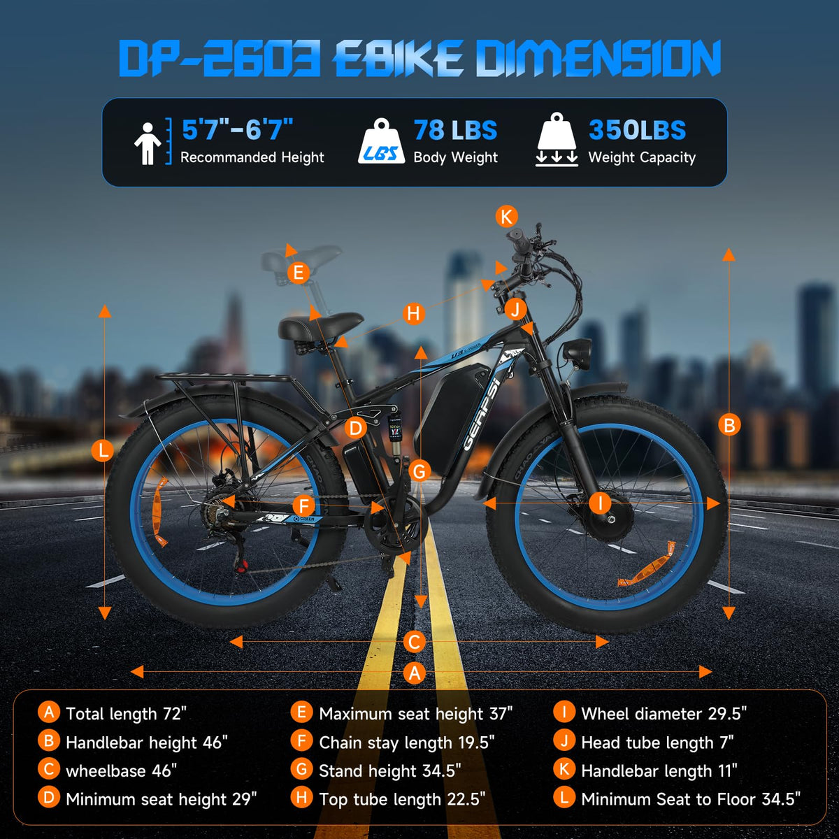 GERPSI dual motor ebike front stance outdoors