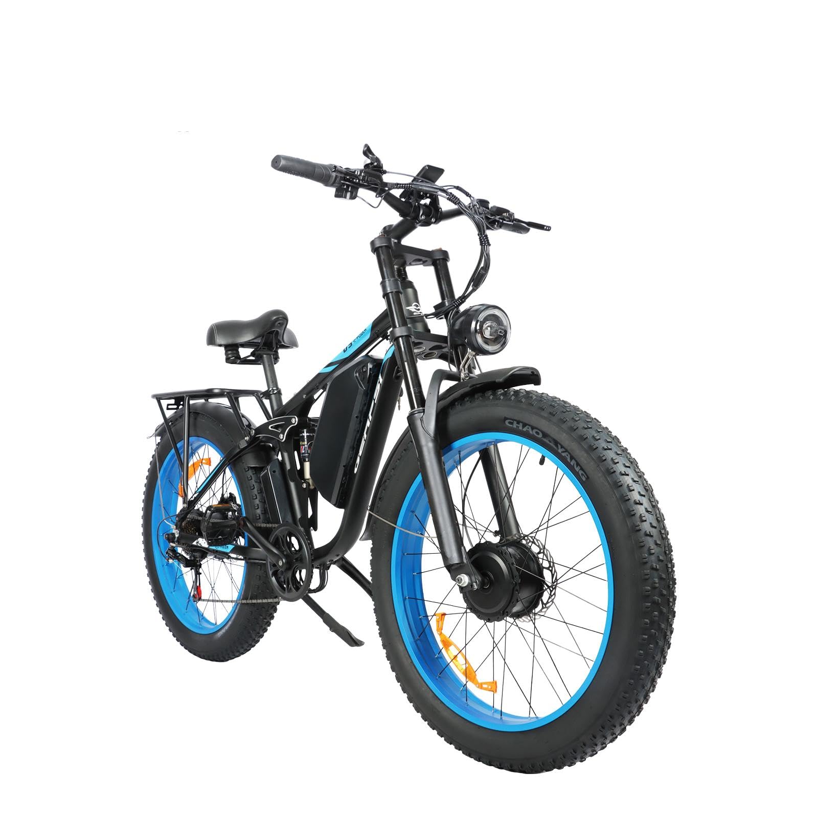 GERPSI 3000W dual-motor ebike front stance