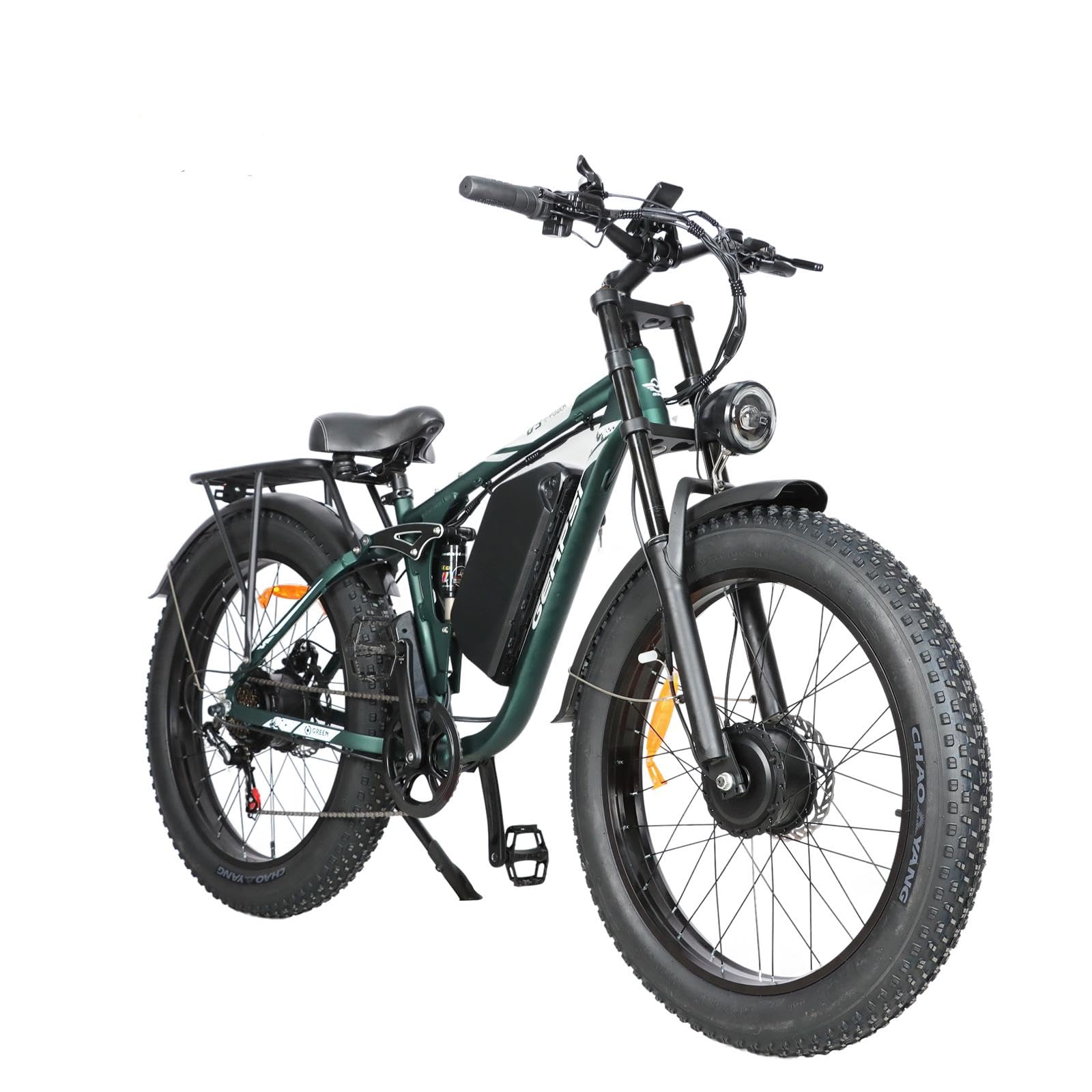 GERPSI Peak 5000W mountain bike front angle
