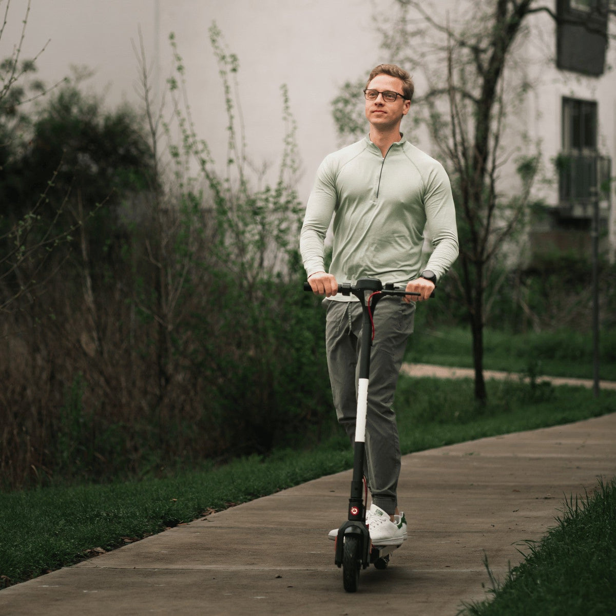 GOTRAX APEX electric scooter lifestyle riding photo