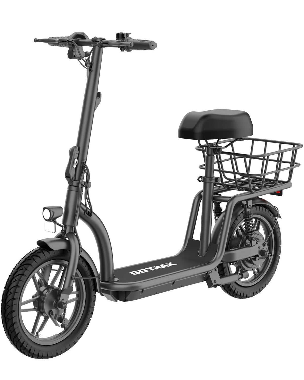 Gotrax Astro electric scooter black front view