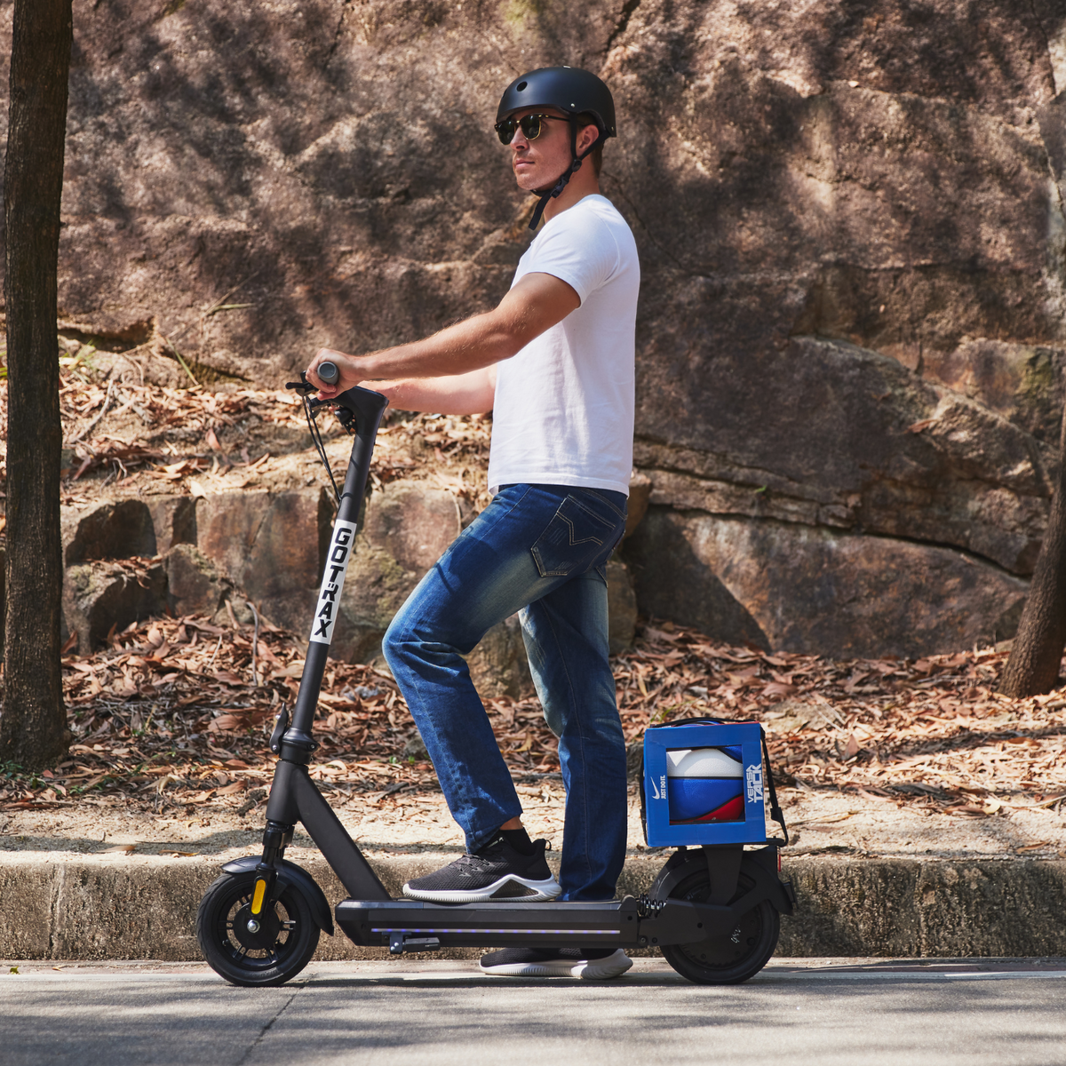 GOTRAX Eclipse Ultra electric scooter lifestyle photo by the water