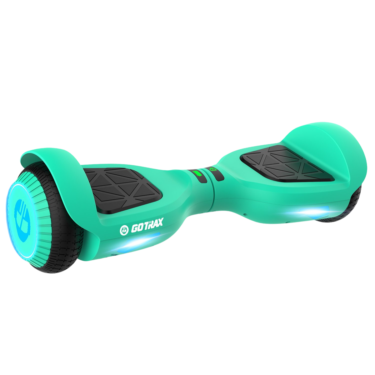 GOTRAX Edge hoverboard black and blue side view