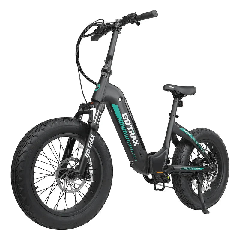 GOTRAX F5 folding fat tire electric bike side view