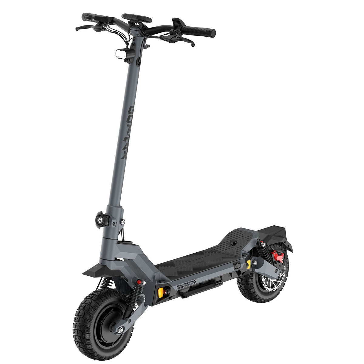 GOTRAX GX3 off-road electric scooter riding action photo