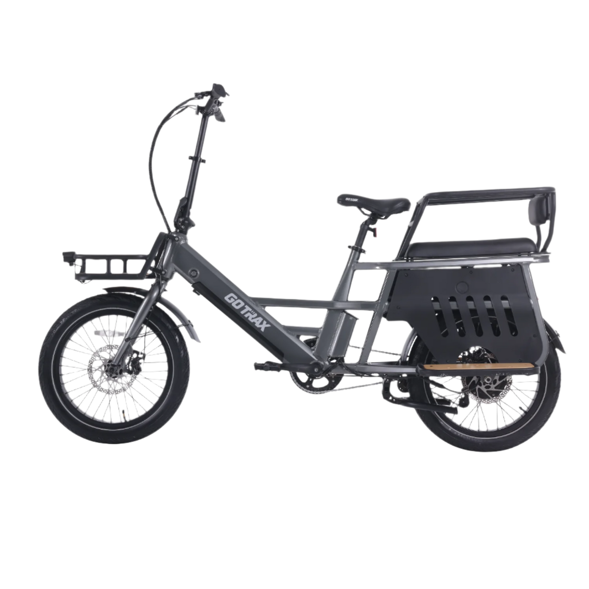 GOTRAX PORTER electric cargo bike frame and cargo area detail
