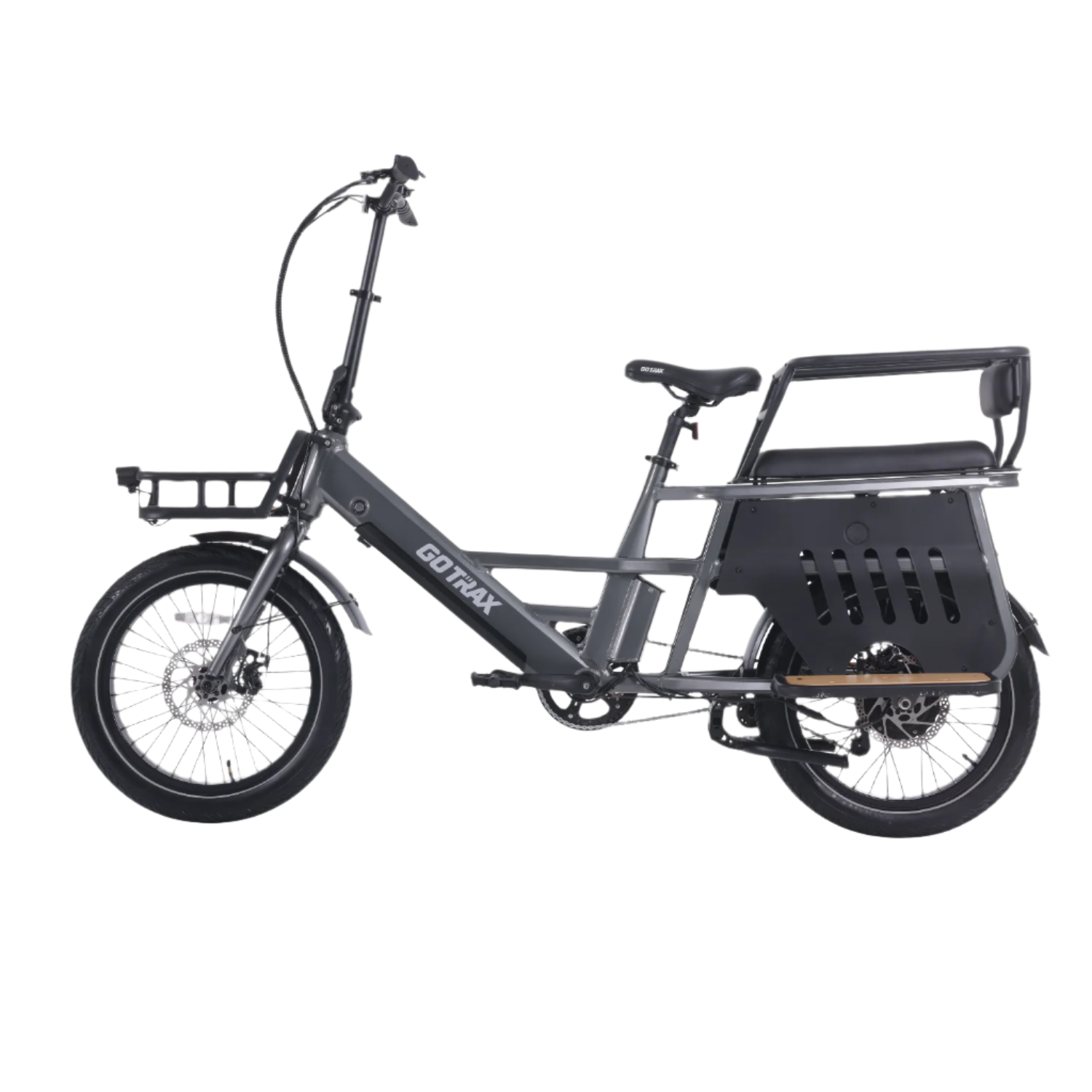 GOTRAX PORTER electric cargo bike gray main product view