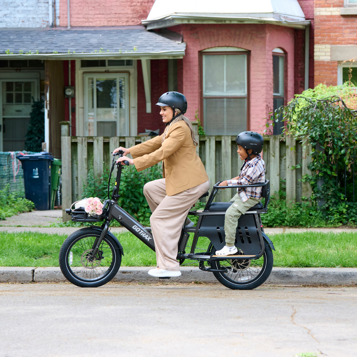 GOTRAX PORTER electric cargo bike rear view