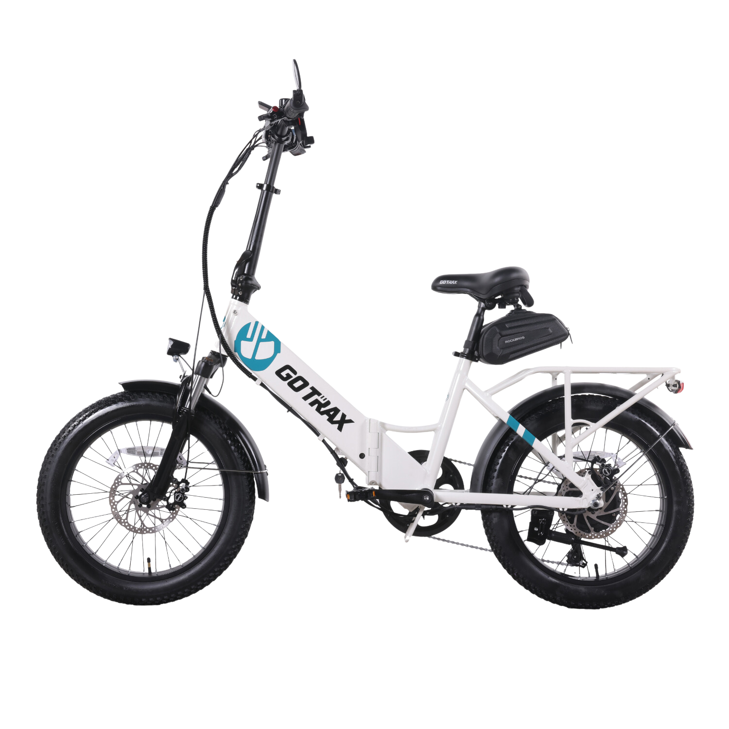 GOTRAX R2V2 folding frame and drivetrain detail