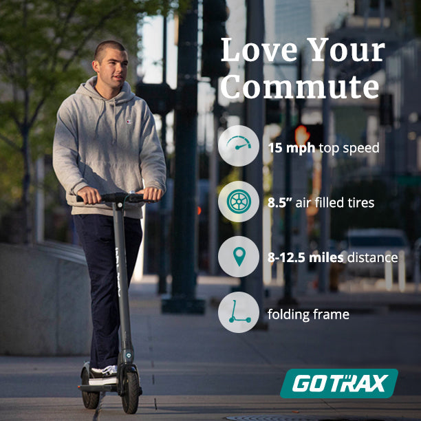 GOTRAX RIVAL foldable electric scooter side view