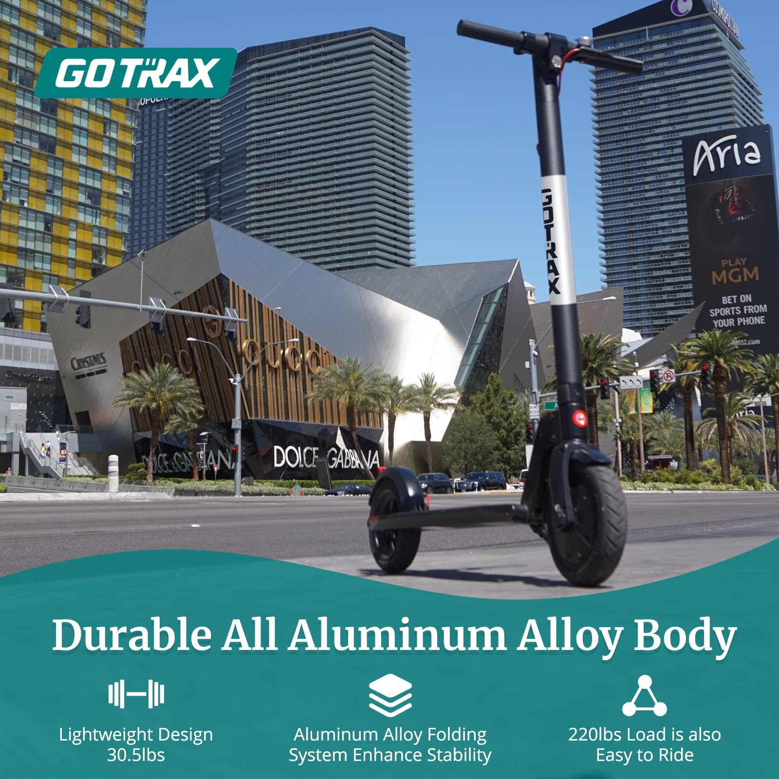 GOTRAX XR Ultra electric scooter battery and frame detail