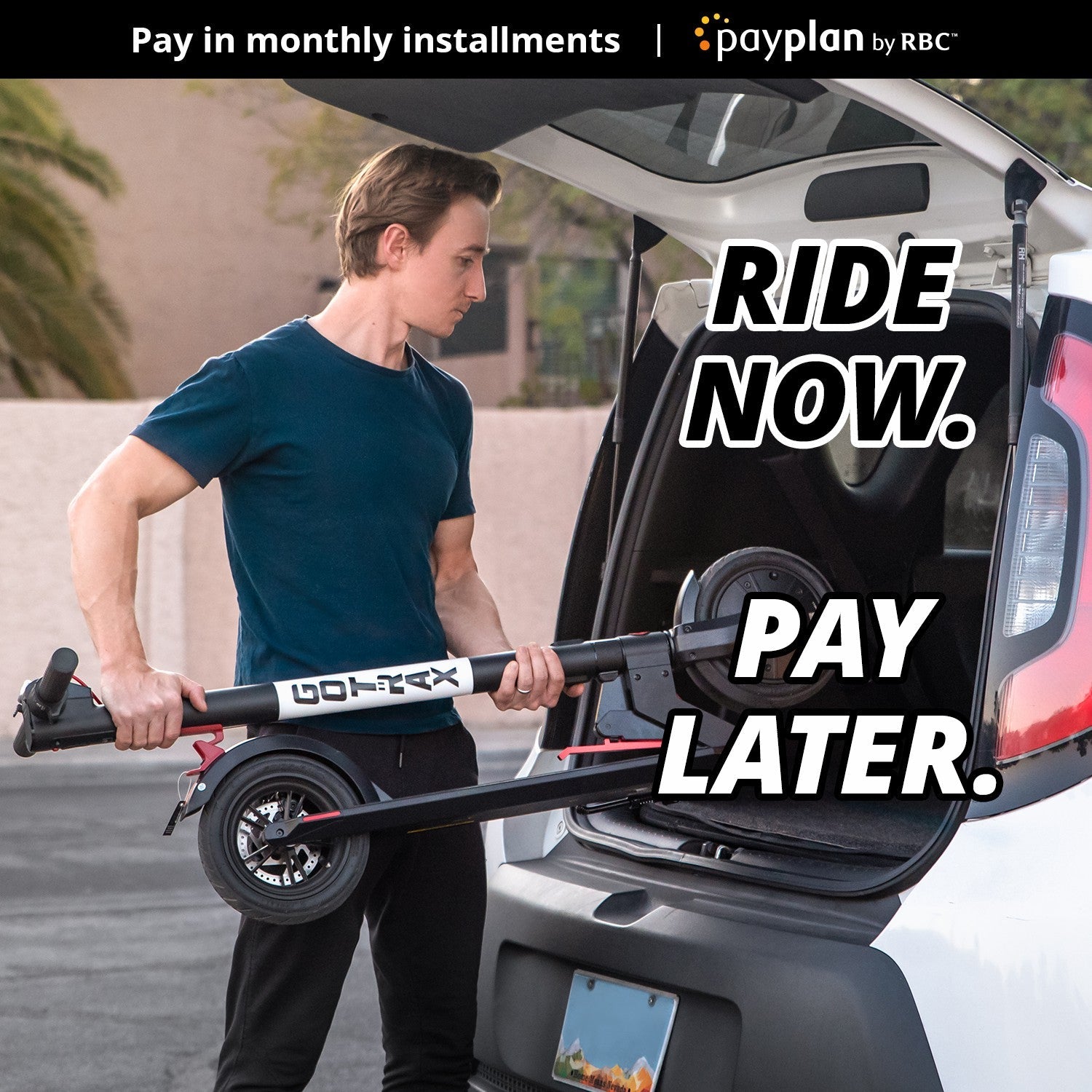 GOTRAX XR Ultra electric scooter foldable view