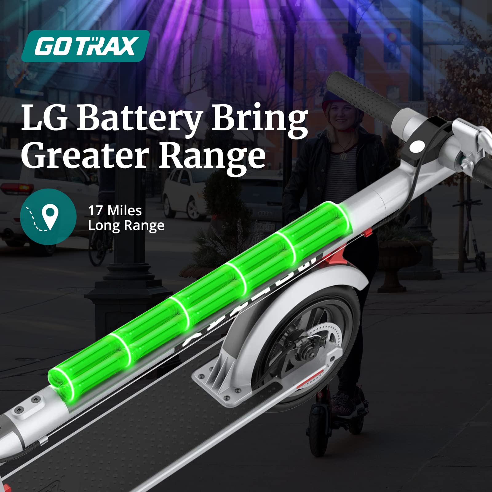 GOTRAX XR Ultra electric scooter side view